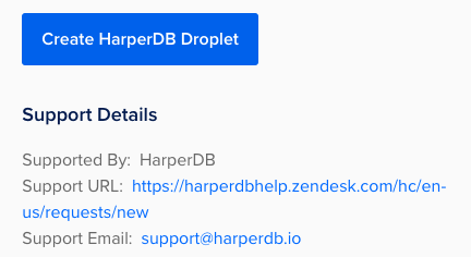 HarperDB in DigitalOcean Marketplace